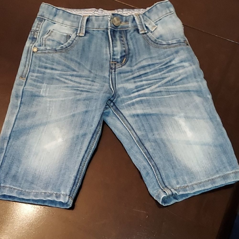 Palm Light Wash Denim Shorts Sz 36 Months